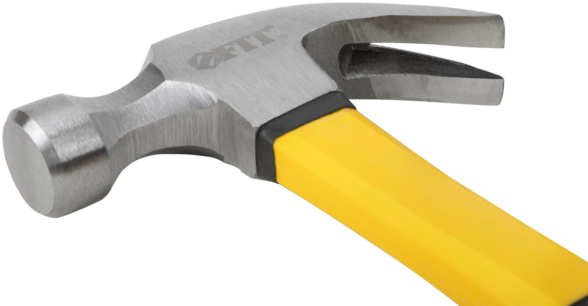 Молоток-гвоздодер, фиберглассовая усиленная ручка, Профи 28 мм, 450 гр. (44772)