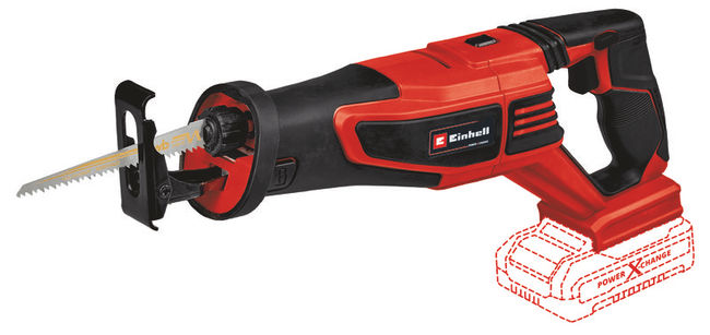 Пила сабельная акк. Einhell PXC TP-AP 18/28 Li BL, 18В,ход 28 мм,0-2500/мин,200мм,Quick,без АКК и ЗУ (4326310)