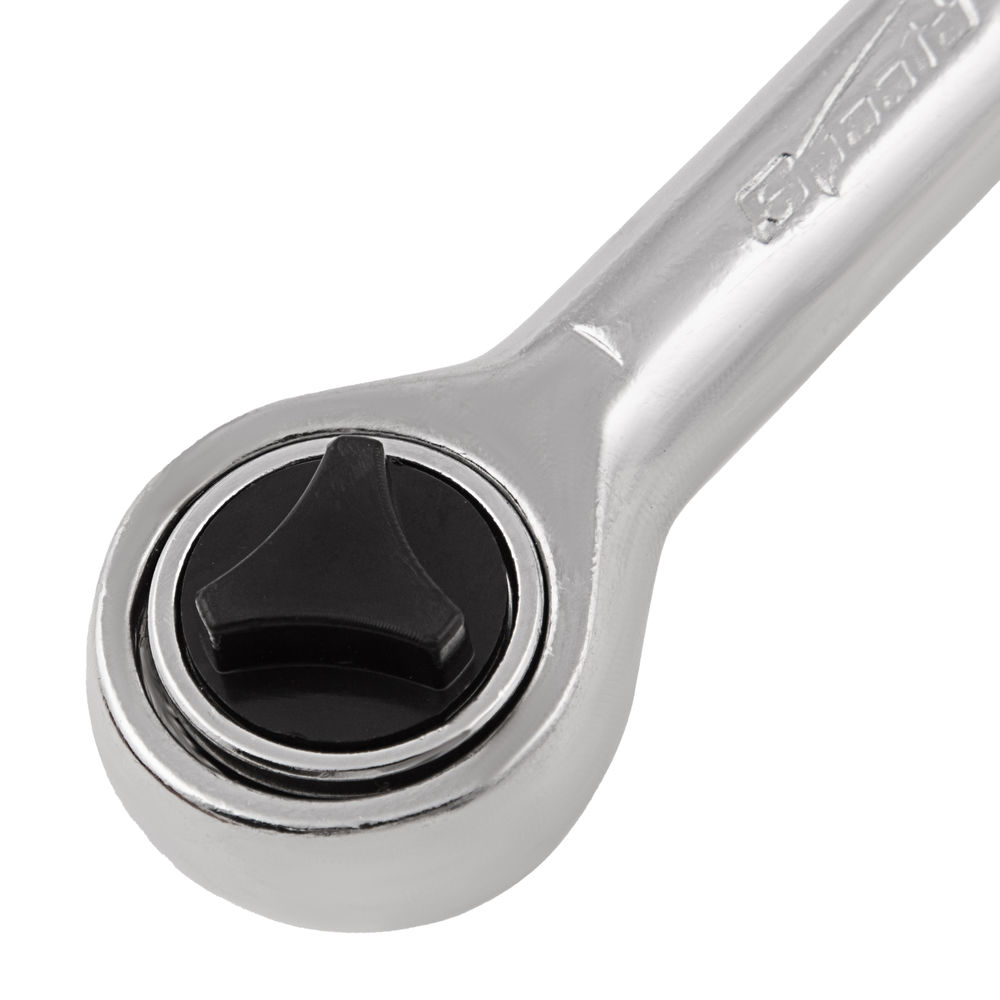 Ключ-трещотка 1/4, 45 зубьев, с переключателем, хром Sparta