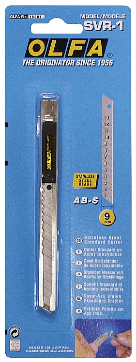 Нож с выдвижным лезвием 9 мм OLFA OL-SVR-1