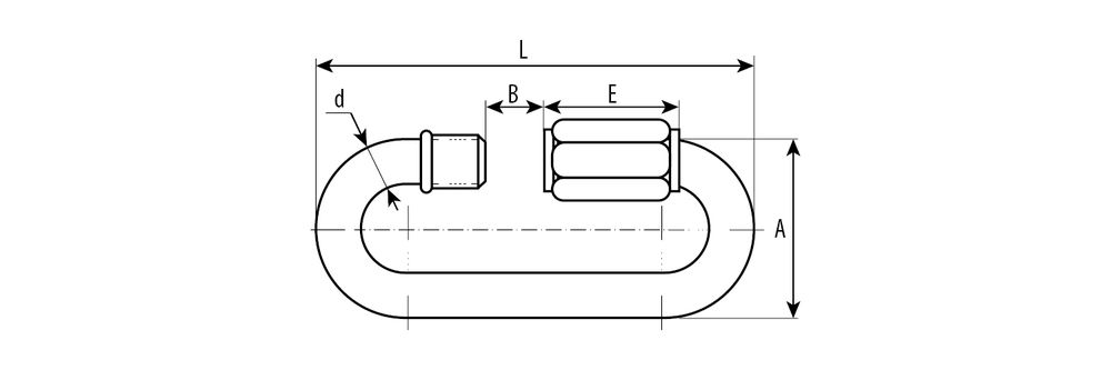 Карабин винтовой с муфтой 6 мм, 1 шт ЗУБР 304536-06