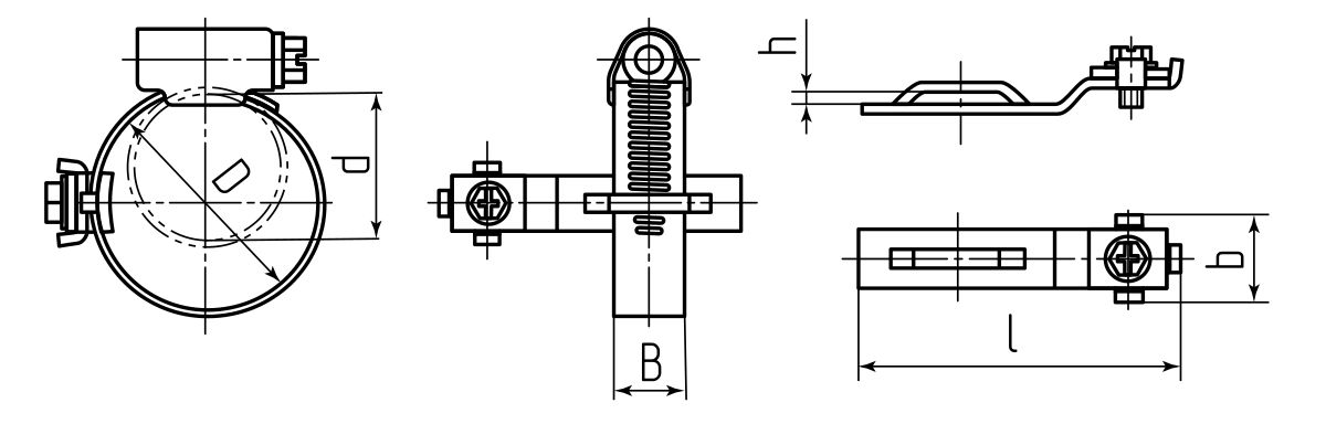 Хомут заземления УХЗ (INOX) (40-60)/W2 (Fortisflex) (83245)