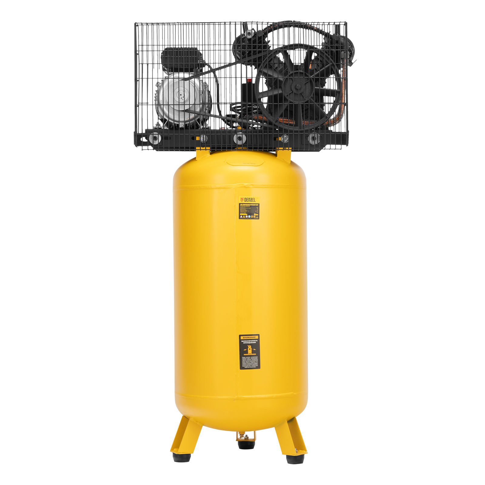 Компрессор воздушный BCV2200/100V, ременный привод , 2.3 кВт, 100 литров, 440 л/мин Denzel (58112)