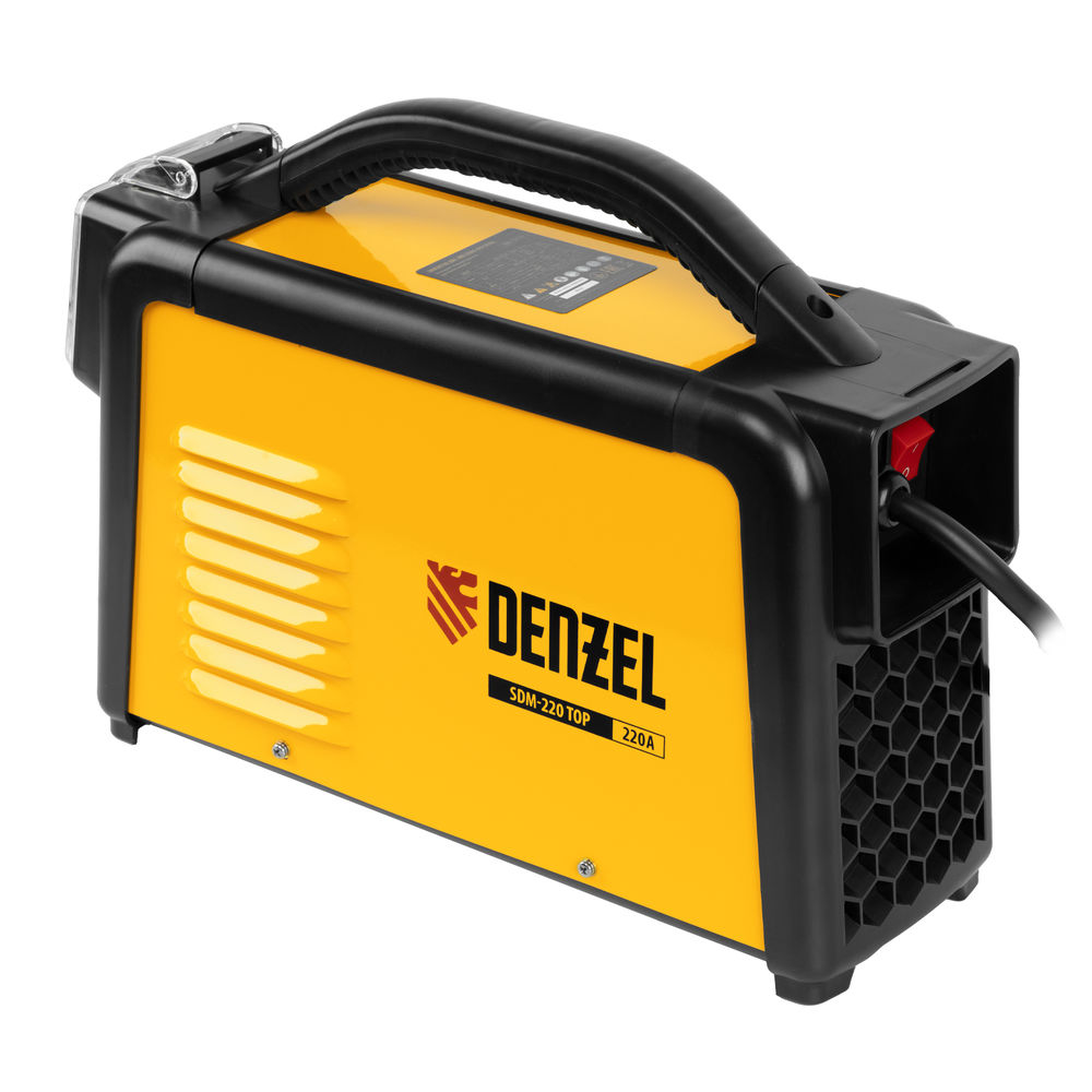 Аппарат инвертор. дуговой сварки SDM-220 Top, 220 А, ПВ 60% кейс Denzel (94358)