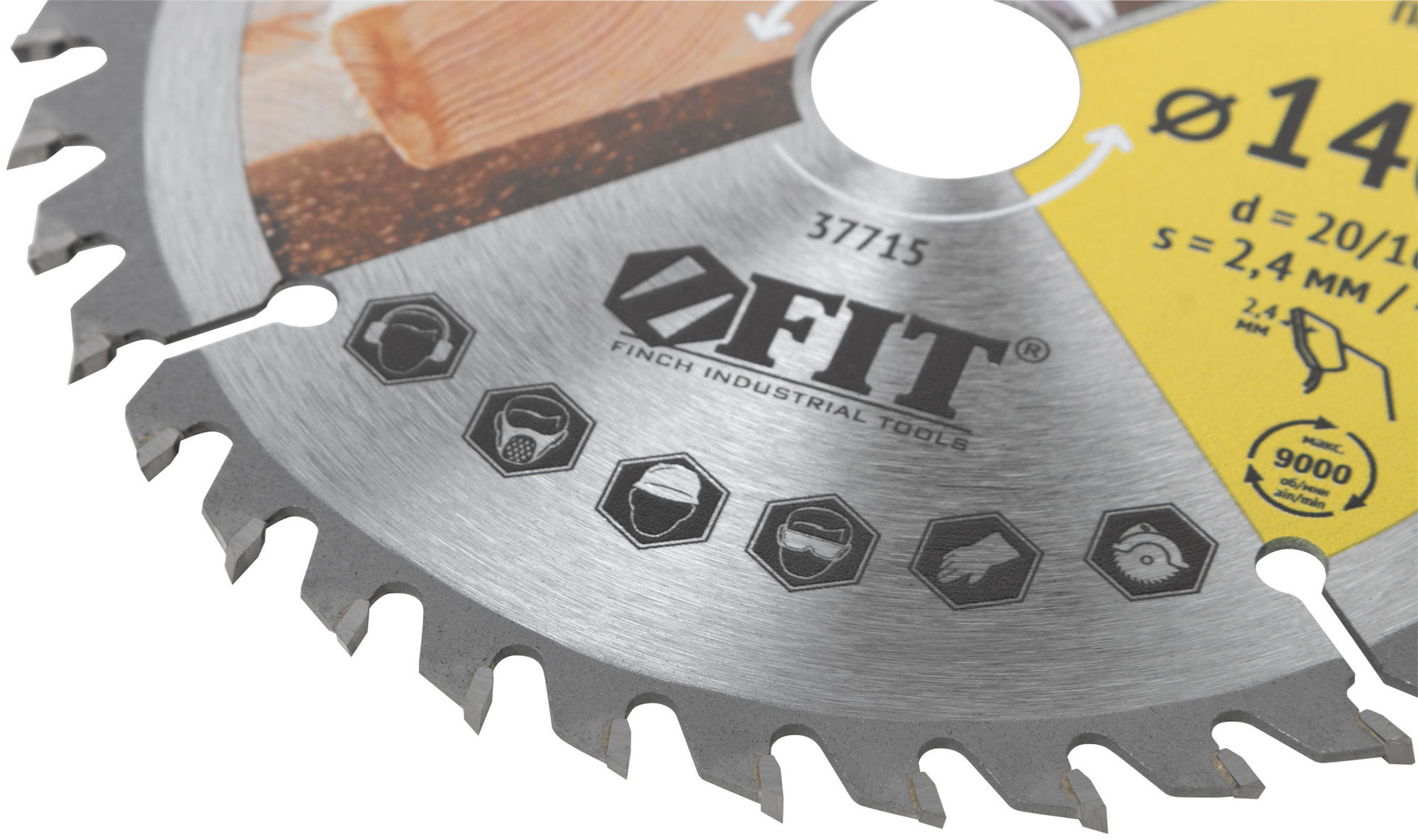 Диск пильный для циркулярных пил по дереву 140 х 20/16 х 40T (37715)