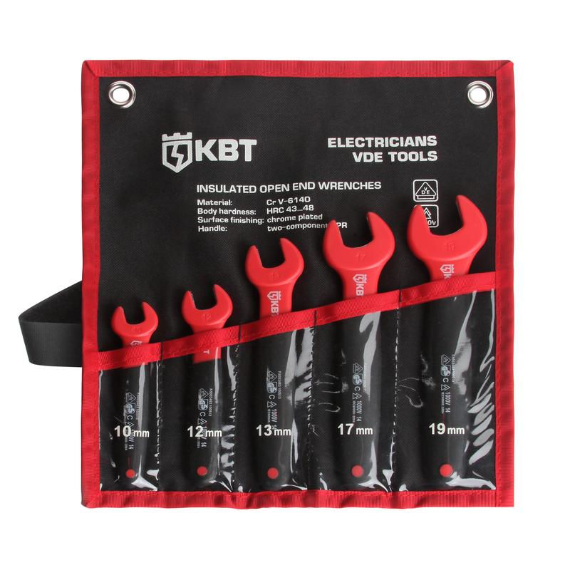 Набор изолир. однорожковых ключей 5шт. НИИ-06 (КВТ) 61253