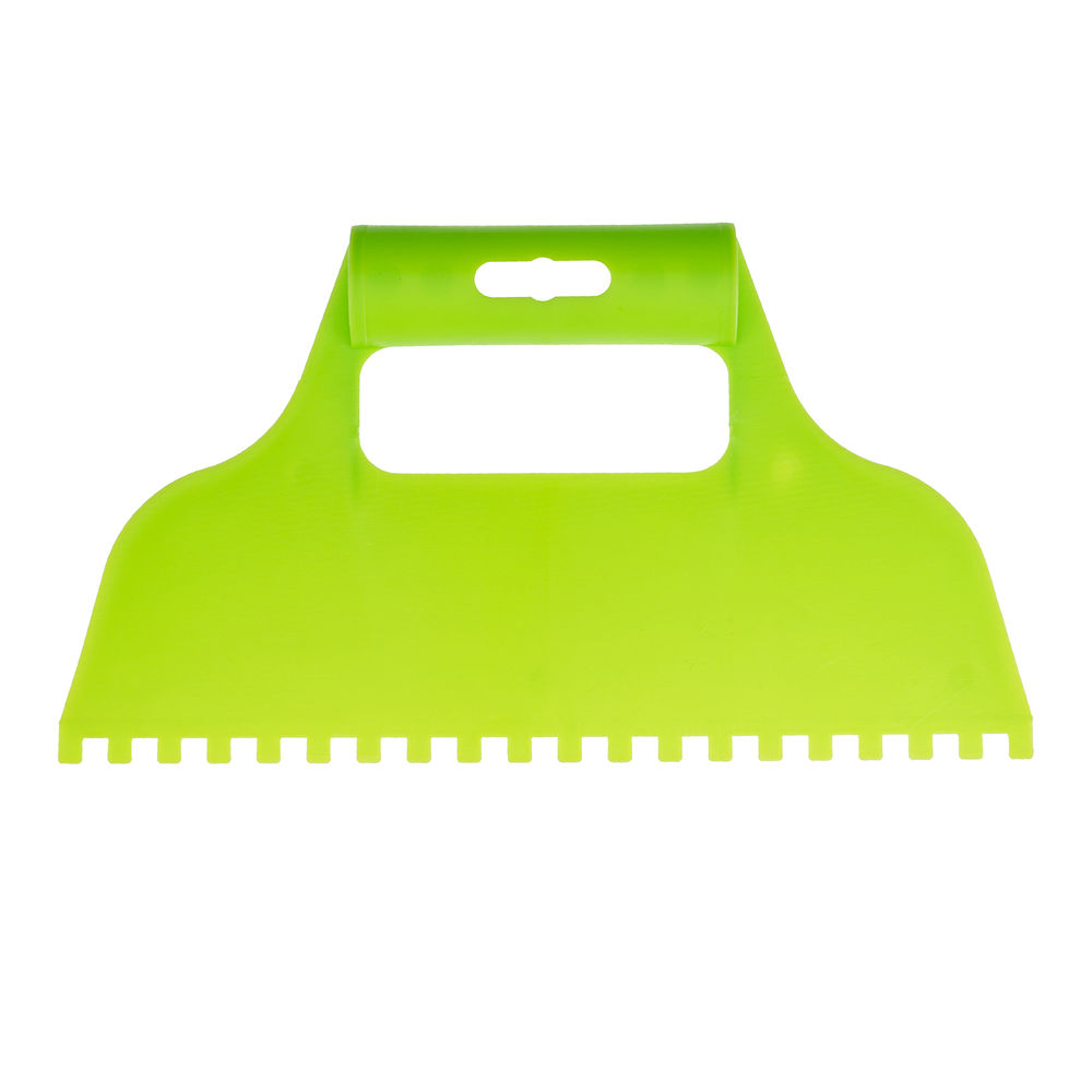 Шпатель для клея, пластмассовый, зубчатый 6 х 6 мм Сибртех (86015)