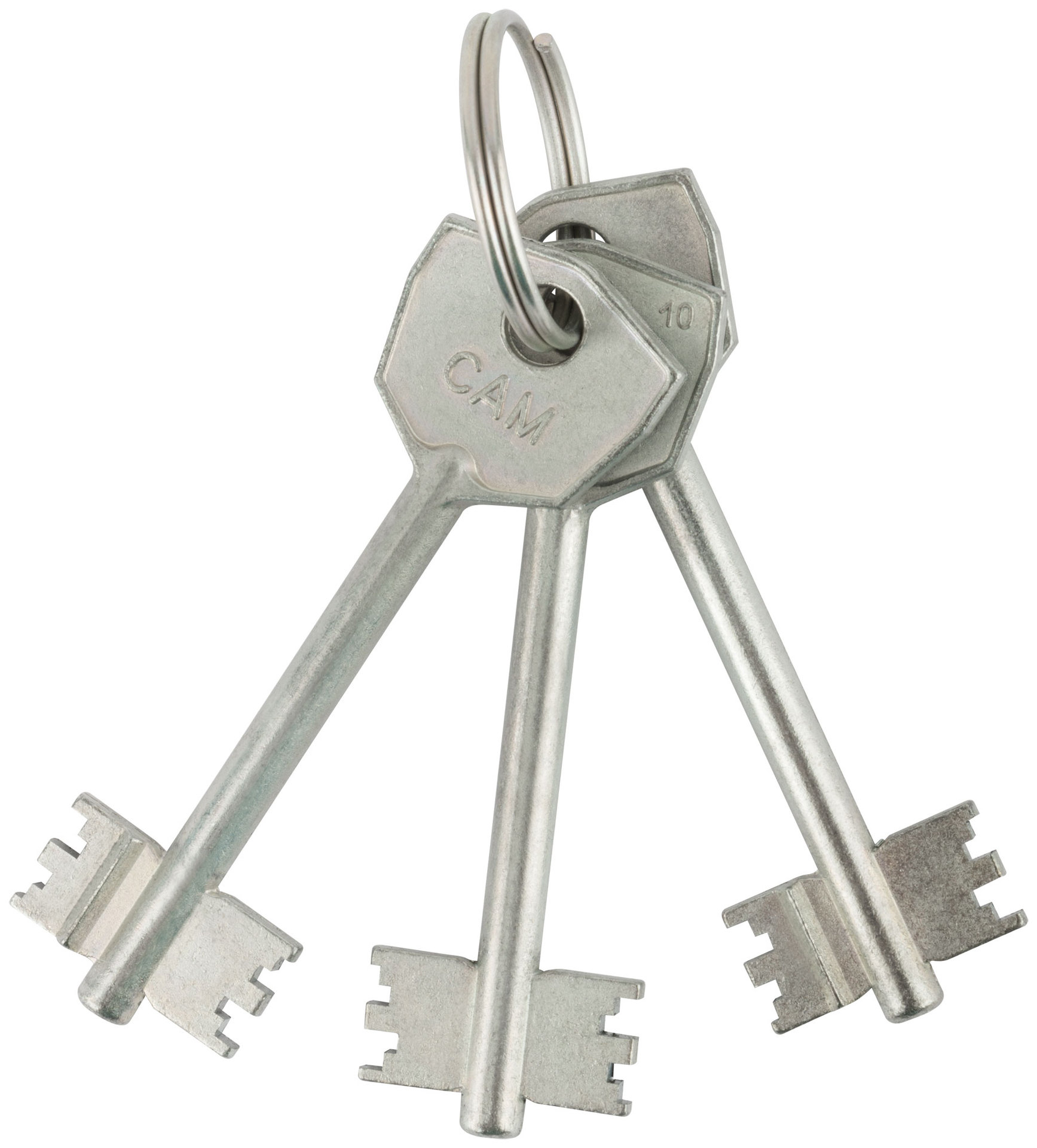 Замок врезной ЗВ8-4С, три круглых ригеля (66970)