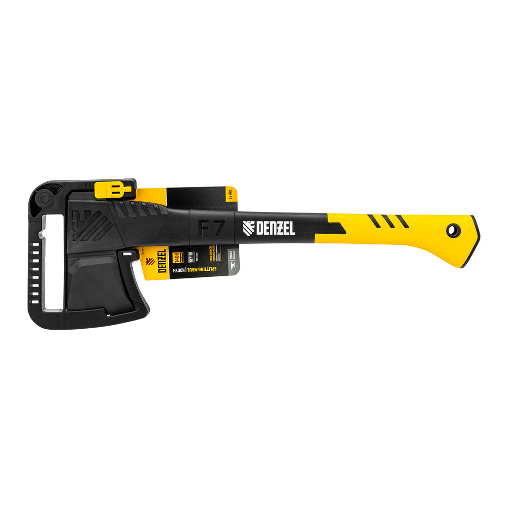 Колун, F7, 1400 гр, двухкомпонентная рукоятка, 500 мм// Denzel