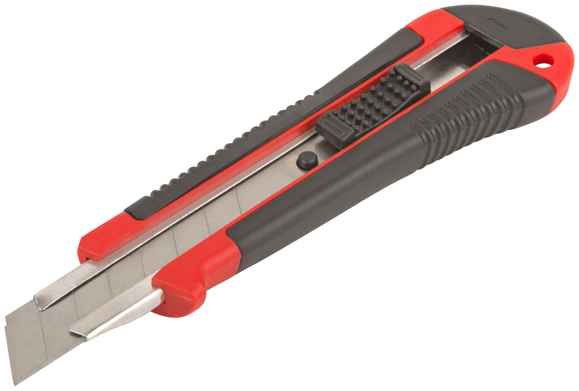 Нож технический Тренд 18 мм усиленный, прорезиненный (10174)