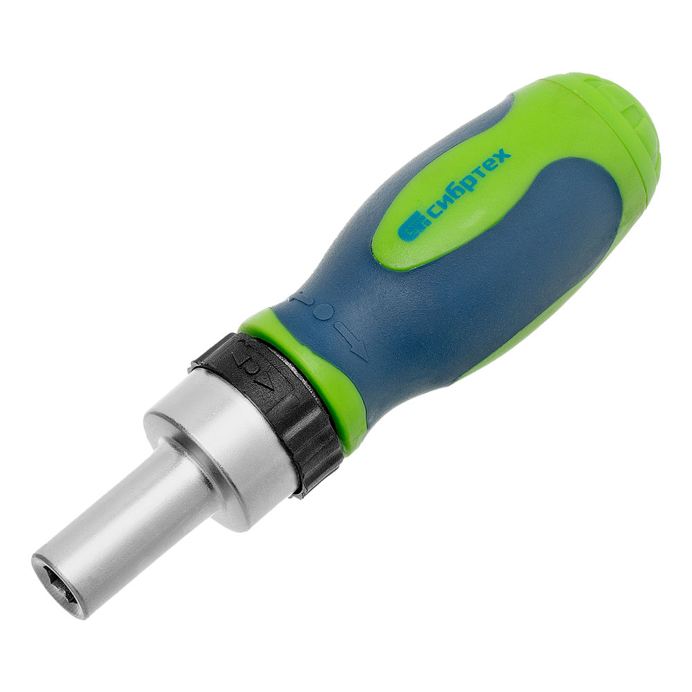 Отвертка ревер. + биты, 41 пред., PH+PZ+SL+H+T, CrV, 2к рукоятка Сибртех (133587)