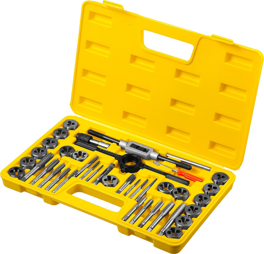 Набор метчиков и плашек 40 предметов инструментальная сталь MaXCut STAYER 2805-H40