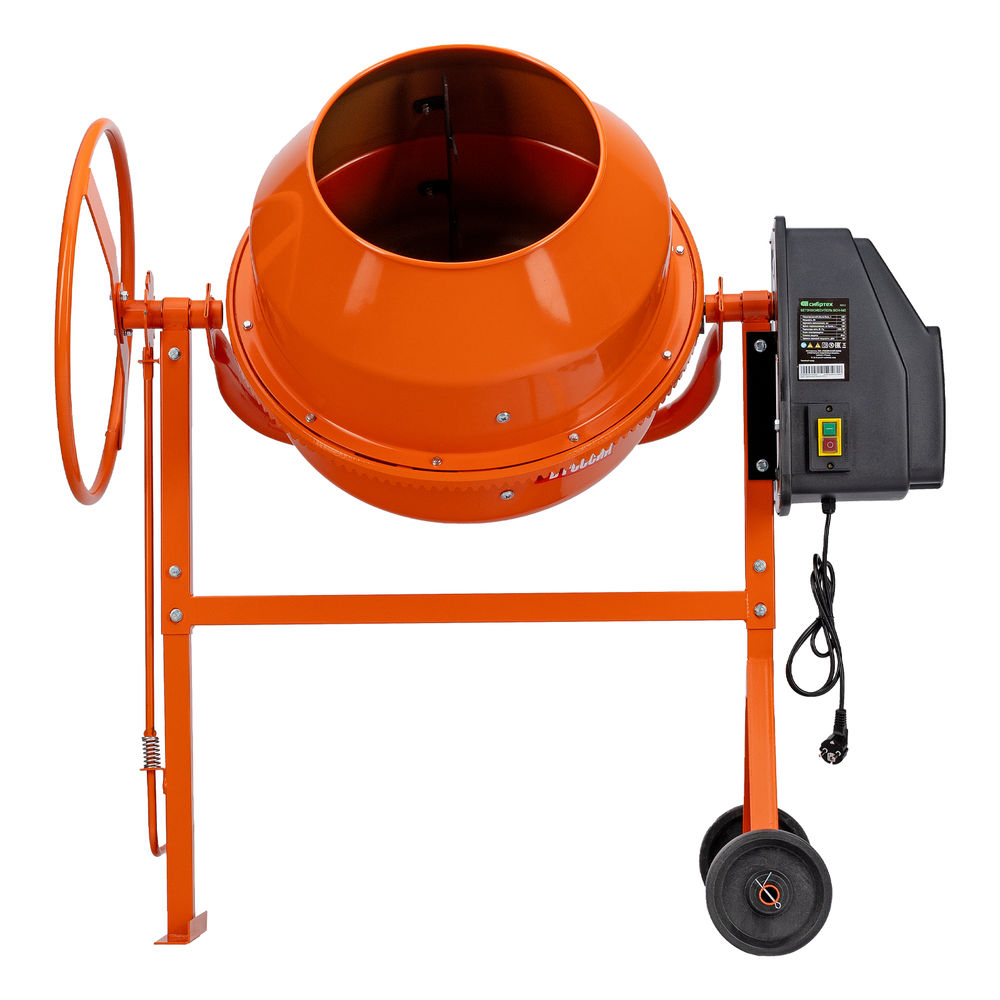 Бетоносмеситель БСН-160, мощность 500 Вт Сибртех (95512)