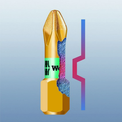 Набор бит торсионных с торсионным битодержателем Rapidaptor 10 BiTorsion 1, 10 пр., 1/4 C6.3 Bit-Check WE-056374