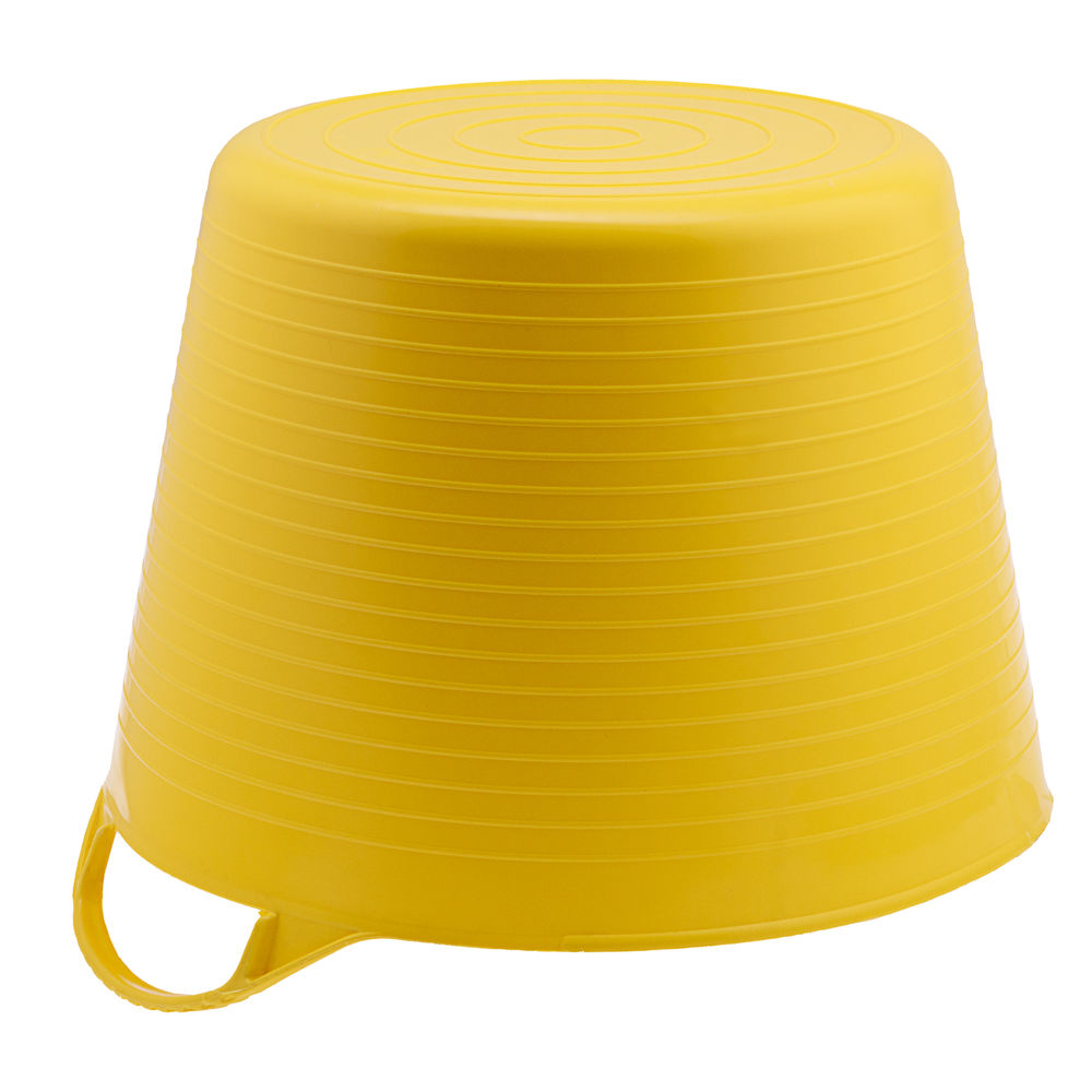 Ведро гибкое сверхпрочное, 40 л, желтое, Сибртех (67507)