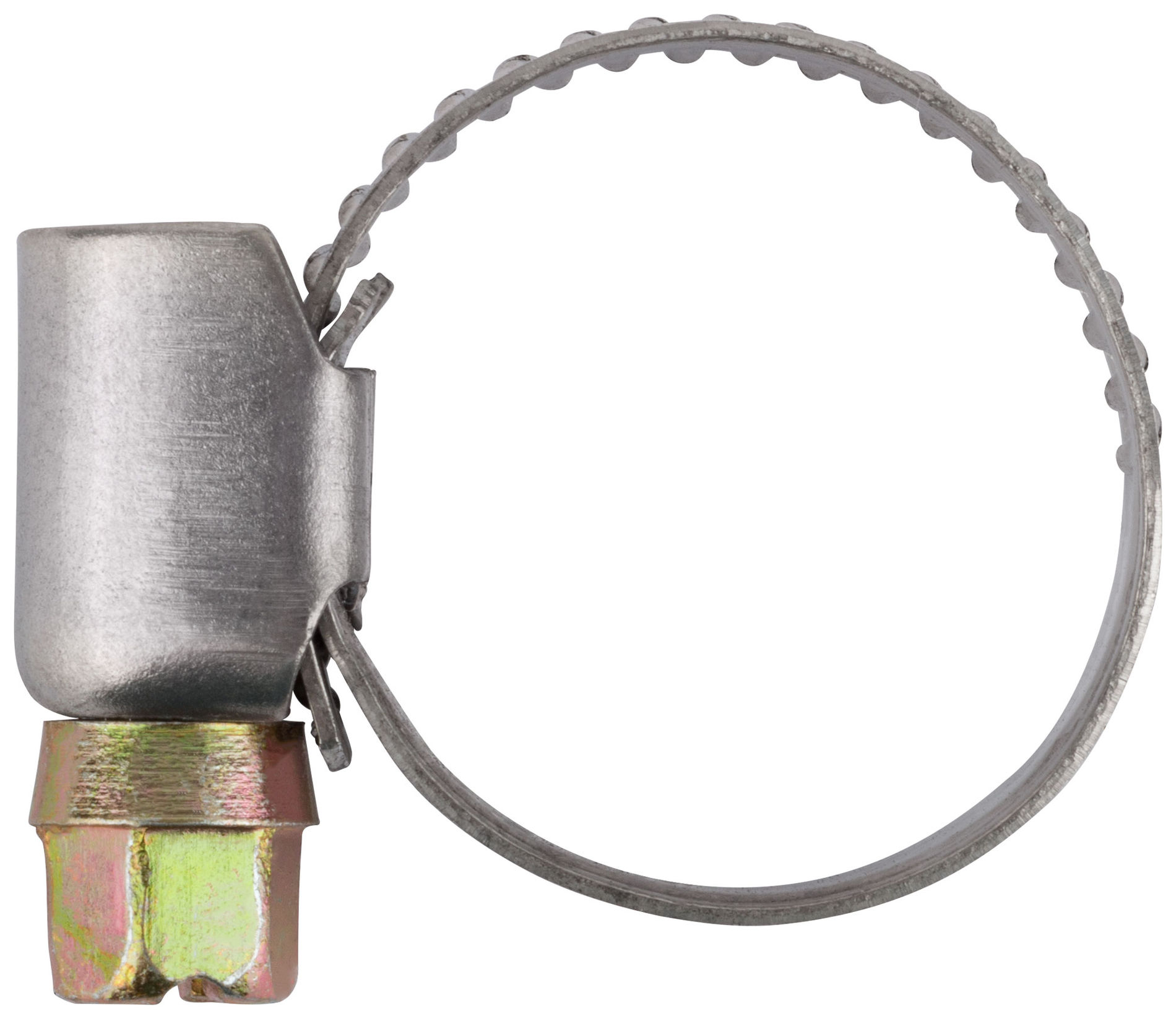 Хомут обжимной (нержавеющая сталь со сваркой) 12-22 мм (64274)