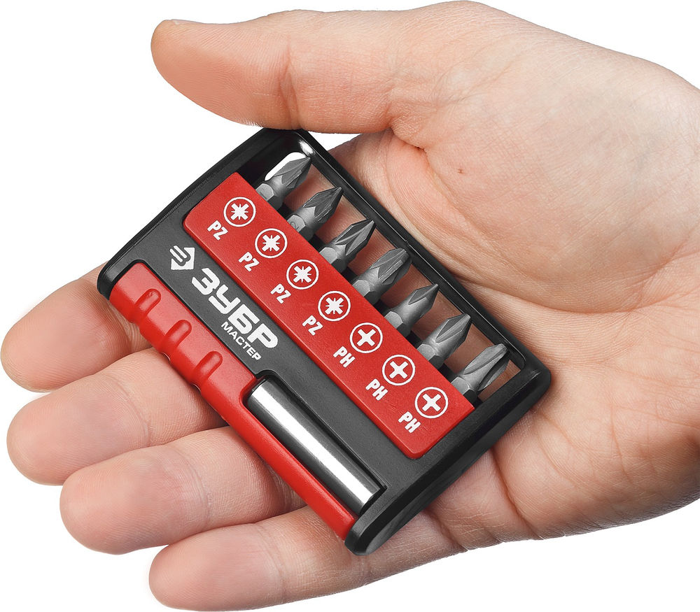 Набор бит с адаптером MX-8, 8 шт ЗУБР 26089-H8