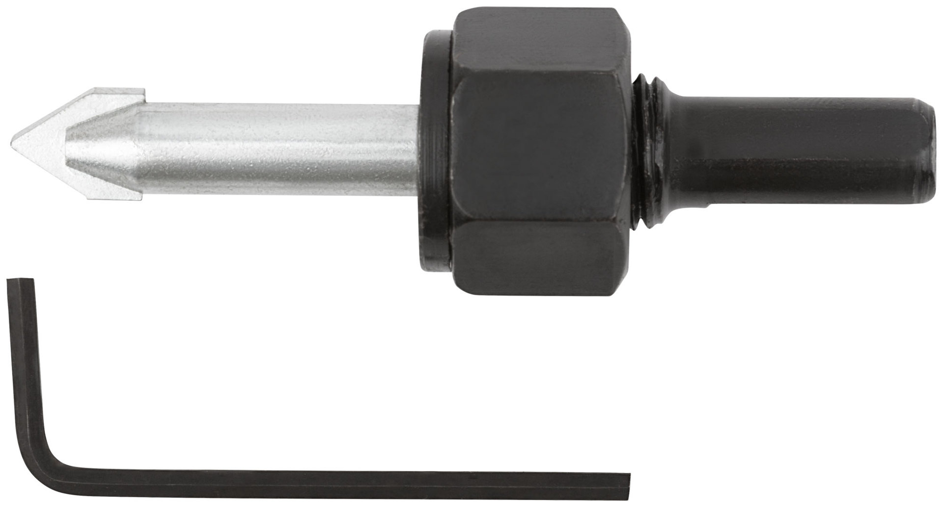 Адаптер с центрирующим сверлом для коронок кольцевых 16565-16575, 32-102 мм (16580)