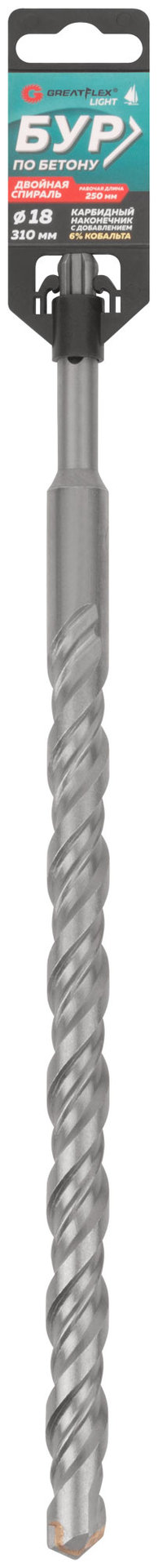 Бур по бетону, SDS-Plus, GreatFlex Light, 18x310 мм (56-18310)