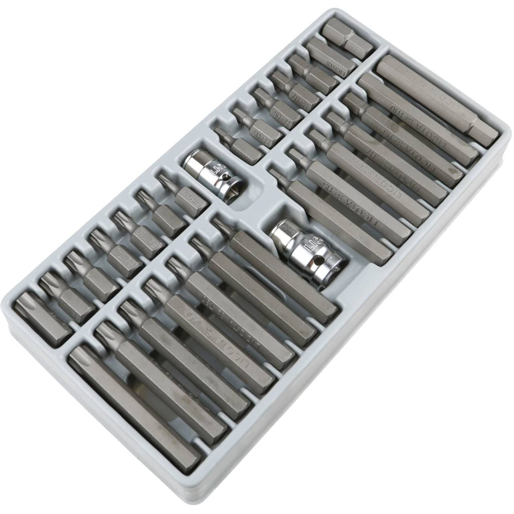 Набор бит H4-H12, T20-T55 S2, 30 пр., Licota, ABS-80009