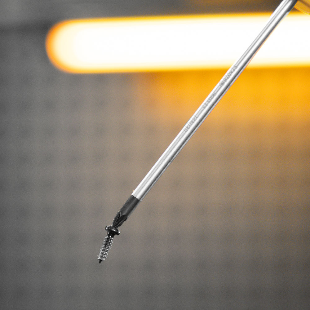 Отвертка, PZ0x75 мм, S2, 3к рукоятка Denzel (122037)