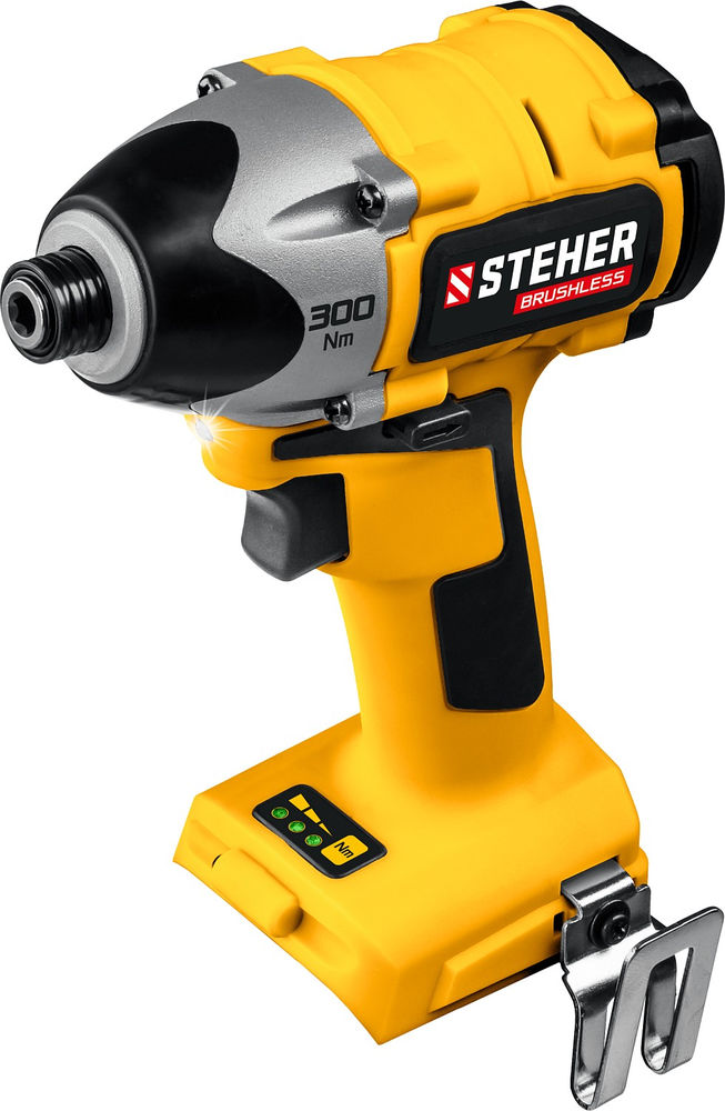 Винтоверт бесщеточный 20 В, 300 Н·м, без АКБ V1 STEHER CSB-300