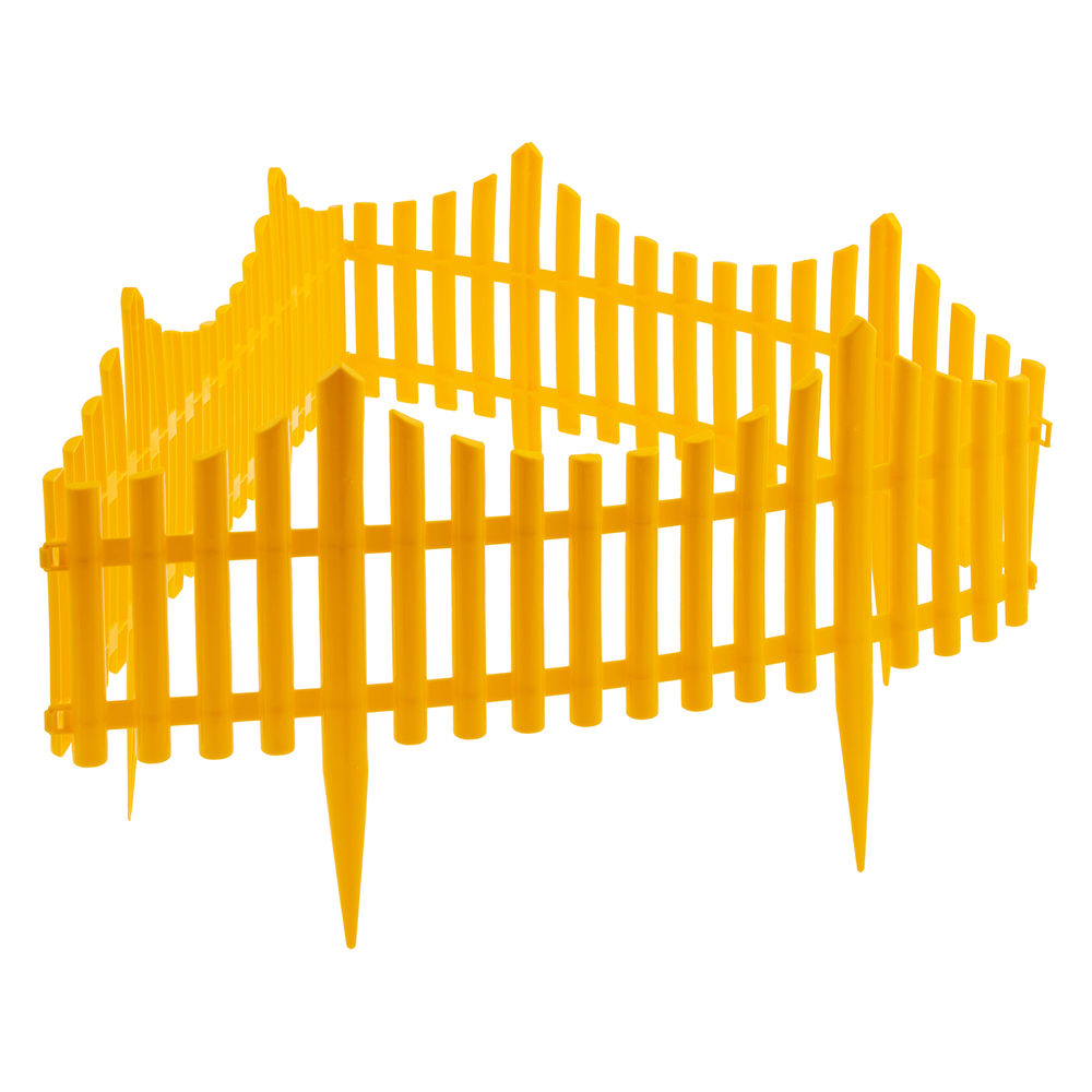 Забор декоративный Гибкий, 24 х 300 см, желтый, Palisad (65016)