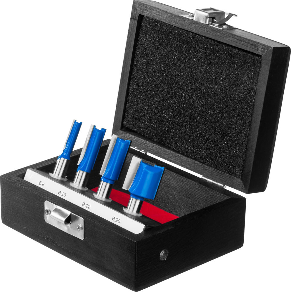 Набор профильных фрез по дереву 4 шт ЗУБР Профессионал 28795-H4-1  