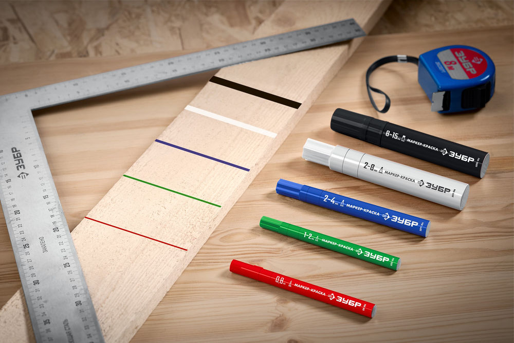 Маркер-краска МК-400 зеленый, 2-4 мм ЗУБР 06325-4