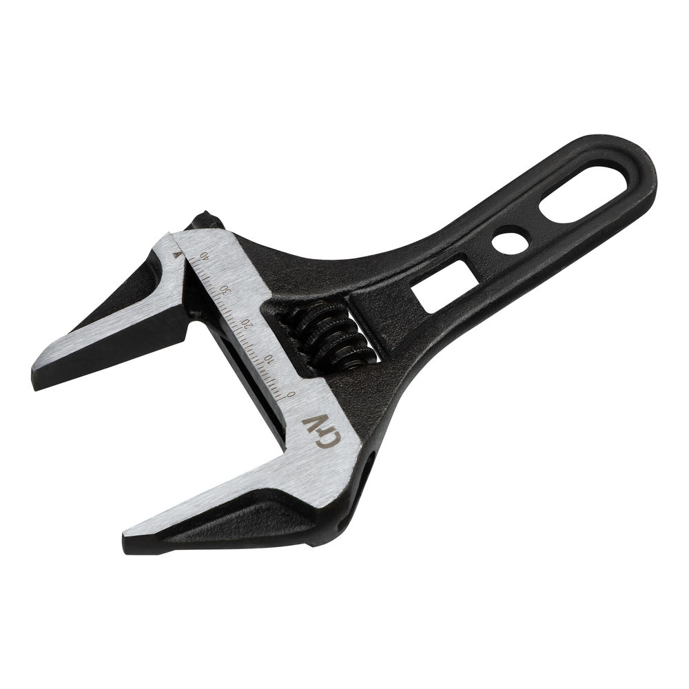 Ключ разводной 155 мм, CrV, кованый, укороченная рукоятка Denzel