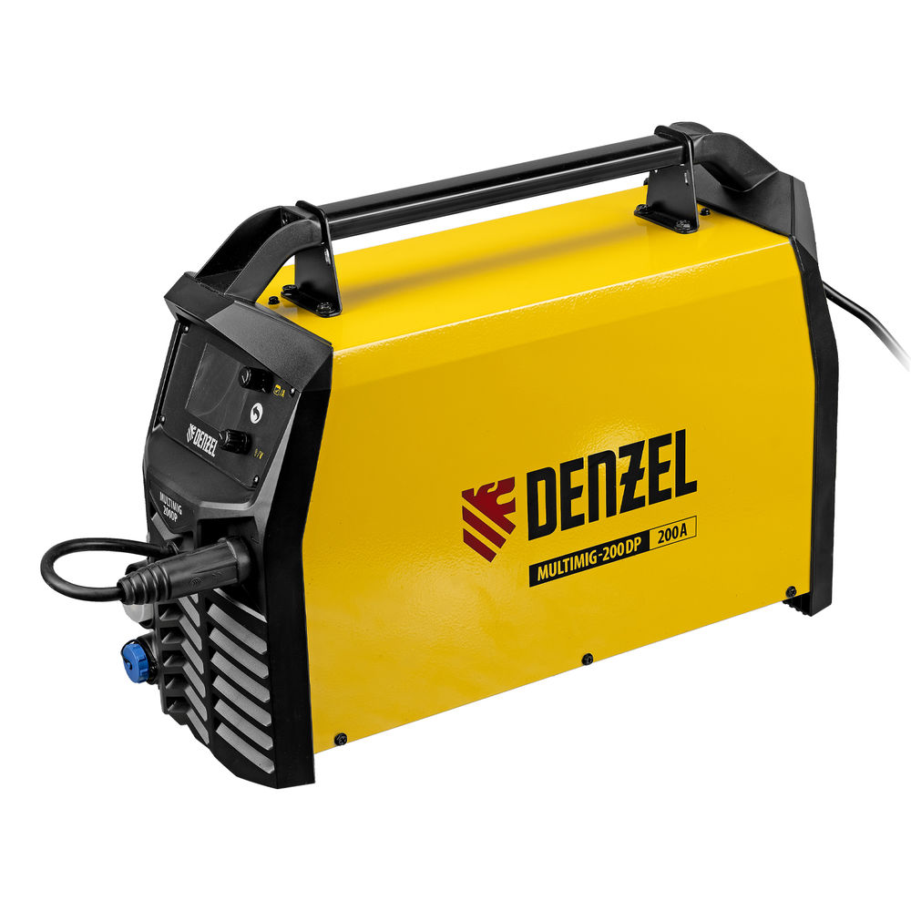 Аппарат инвертор. полуавтомат. сварки MultiMIG-200DP Synergy Double Pulse, 200 А, ПВ 80% Denzel (94313)