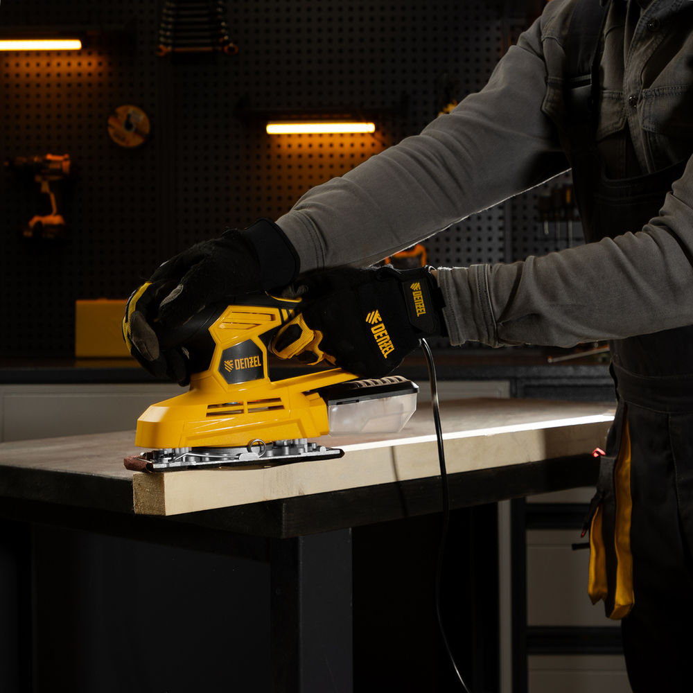 Машина плоскошлифовальная вибрационная VS-90-187, 240 Вт, 6000-11000 об/мин Denzel (27611)