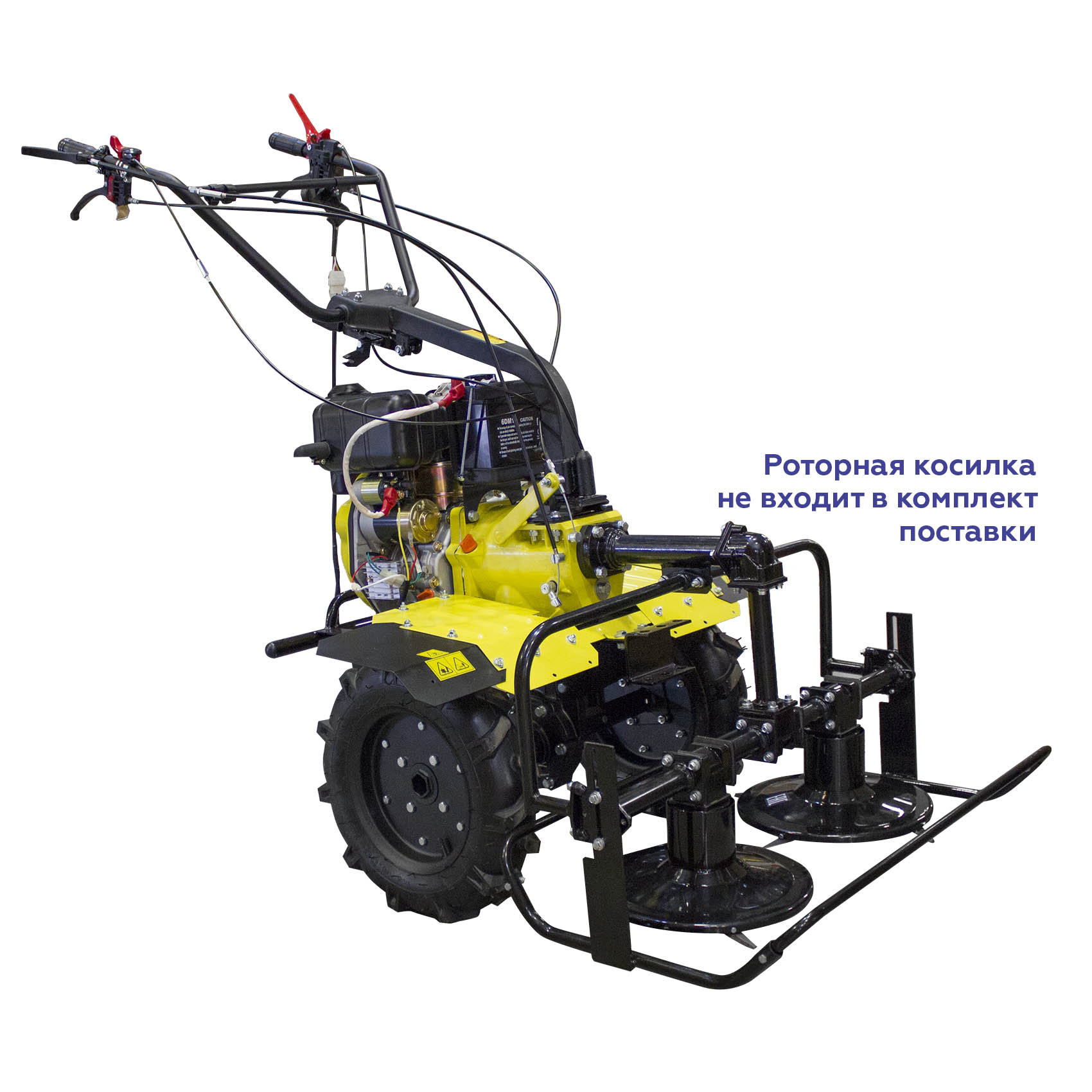 Мотоблок Champion DC1163E (5,8лс 2F/1R 80-110см 30см 3,5л 141кг, колеса 4/10 ВОМ) (DC1163E)