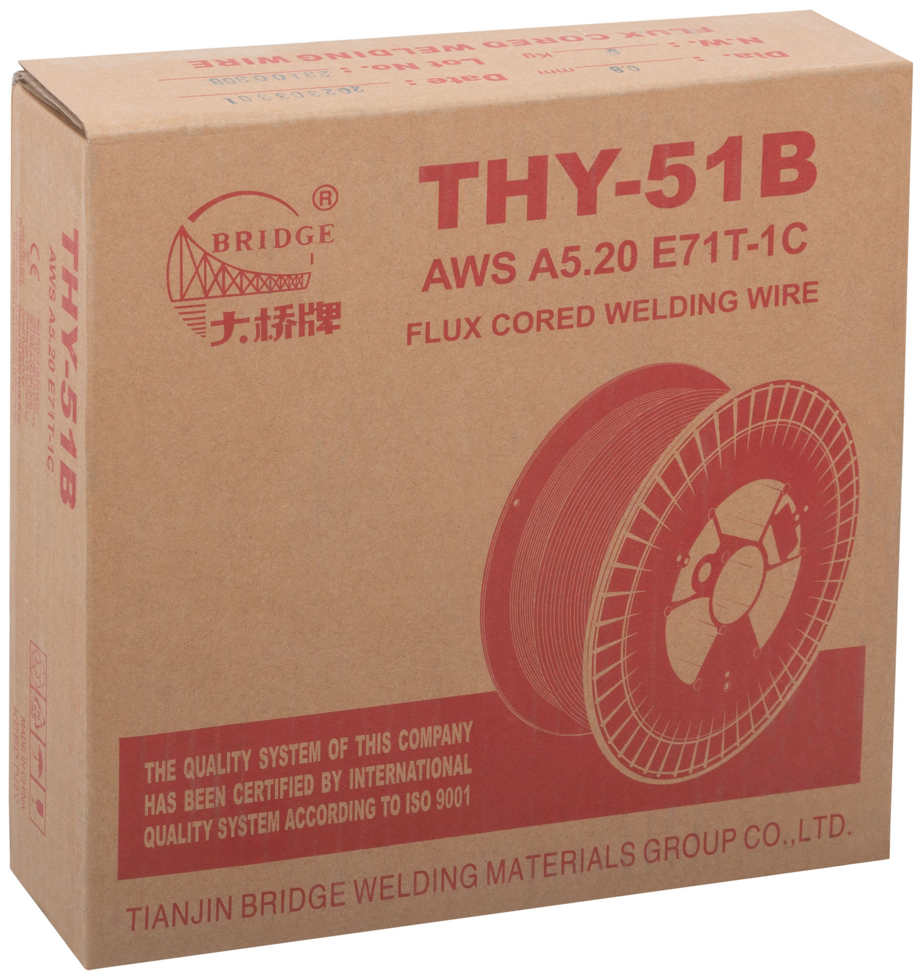 Проволока сварочная флюсовая THY-51B Bridge 0,8 мм (катушка 5 кг) (81762)