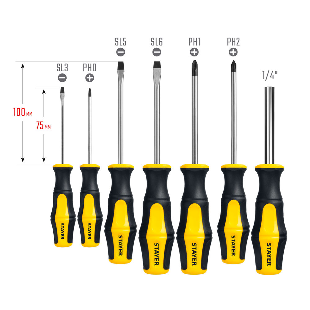 Набор отверток с насадками 27 предм. Hercules-K27 STAYER 25827