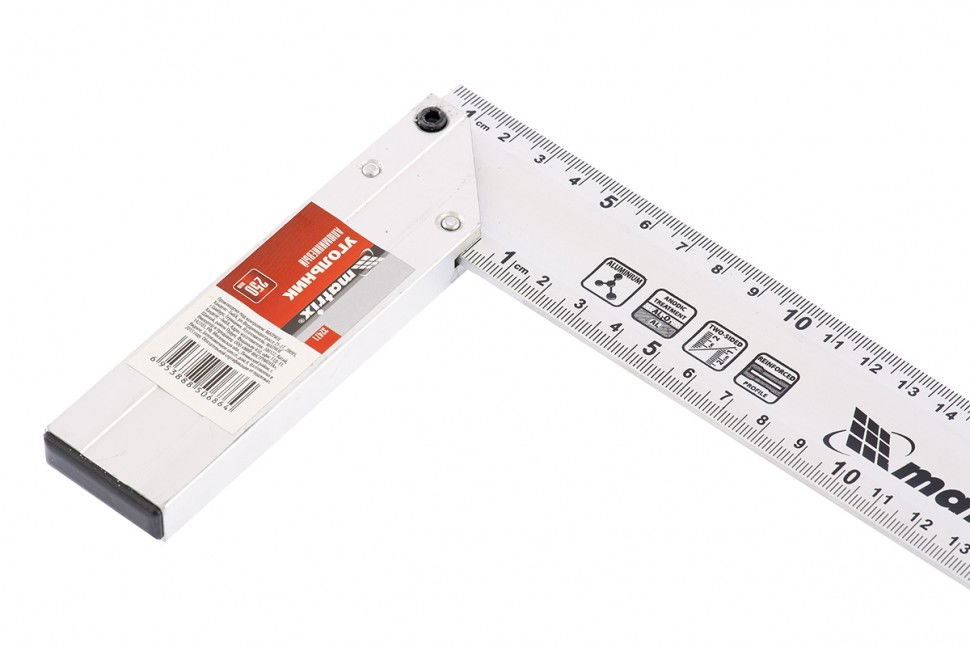 Угольник, 250 мм, алюминиевый, литой Matrix (32471)