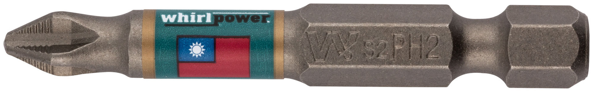 Биты WP, сталь S2, с насечкой, Профи, 50 мм PH2, 10 шт. (57577)