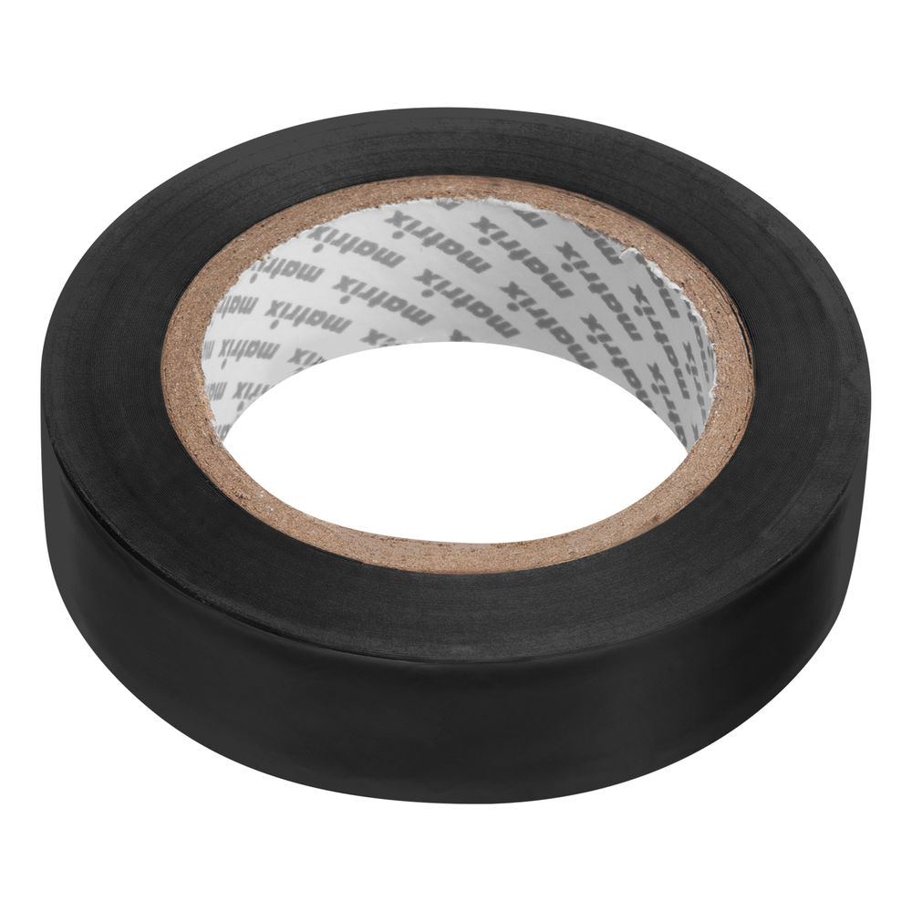 Изолента ПВХ, 15 мм х 10 м, черная, 150 мкм Matrix (88771)