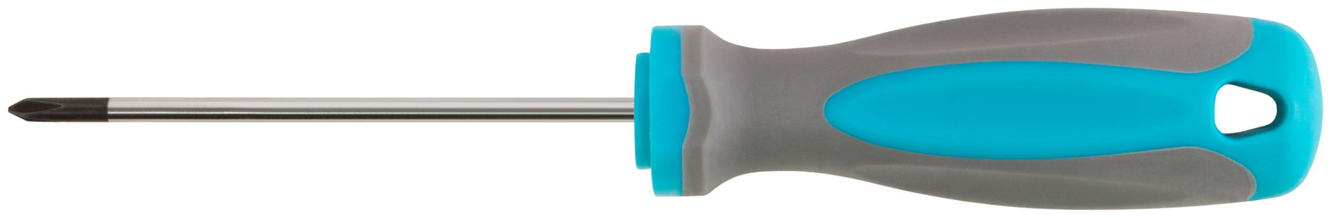 Отвертка, CrV сталь, прорезиненная ручка PH0 x 75 мм (53701М)