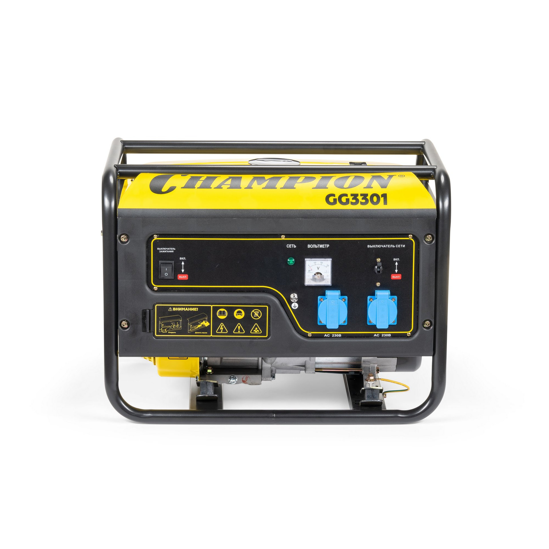 Генератор CHAMPION GG3301 (2,8/3,1кВт 6лс 15л 46кг) (GG3301)