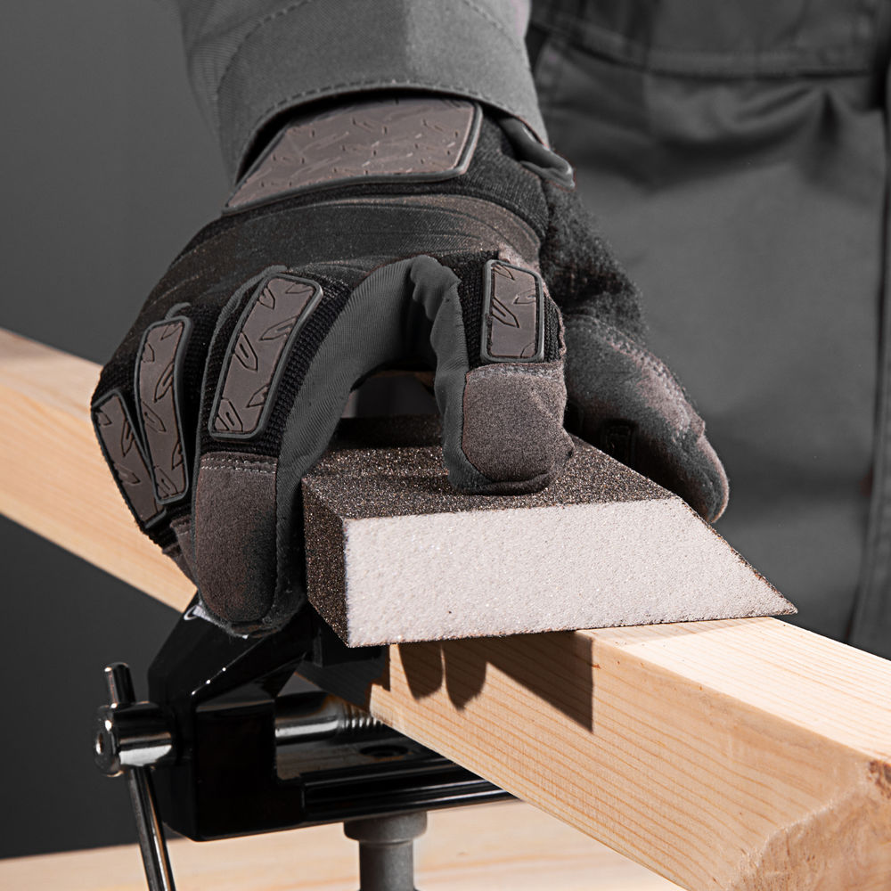 Губка для шлифования, 120 х 90 х 25 мм, трапеция, мягкая, P 60 Matrix (75728)