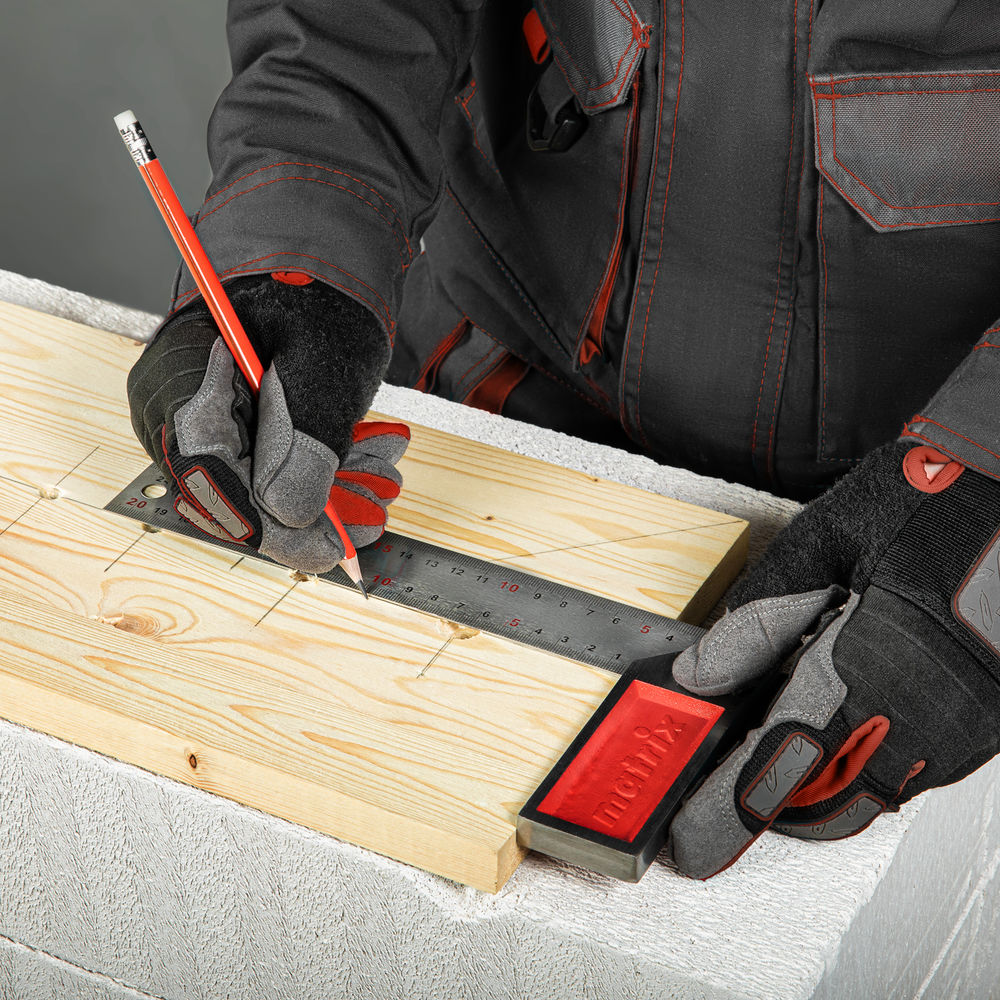 Угольник стальной, 250 мм, градуировка Matrix (32390)