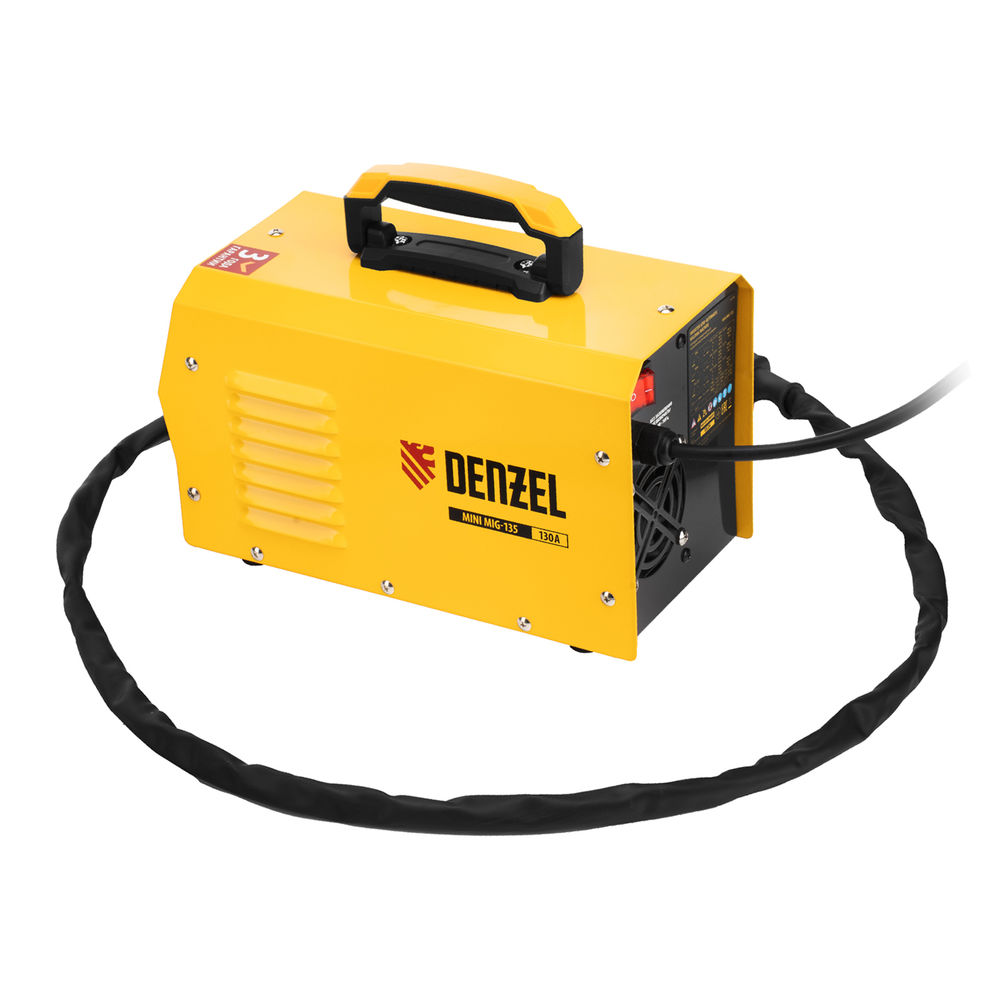 Аппарат инвертор. полуавтомат. сварки Mini MIG-135, 130 А, ПВ 60%// Denzel (94308)