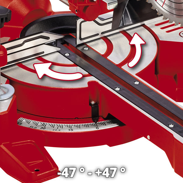 Пила торцовочная Einhell TC-SM 254, 1900Вт,254х30мм х48 зб,пропил 305х85мм,лазер (4300385)