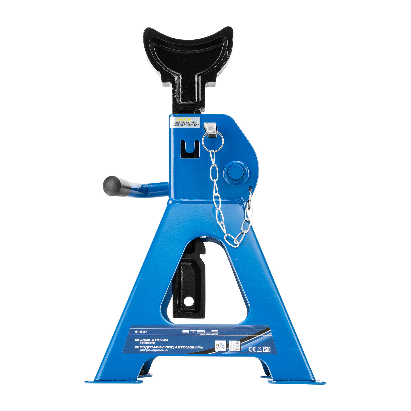 Подставки под автомобиль регулируемые, 3 т, H подъема 280-430 мм, 2 шт, Stels (51627)