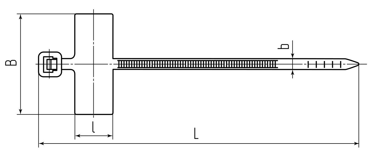 Стяжка нейлоновая КСМ 4x205 (бел) (100шт) (Fortisflex) (55812)
