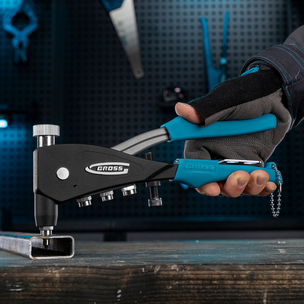 Заклепочник для резьбовых заклепок, заклепки М3, М4, М5, M6 Gross (40410)