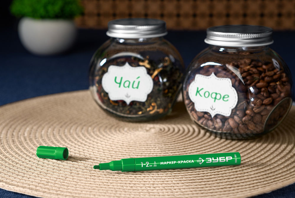 Маркер-краска МК-200 зеленый, 1 мм ЗУБР 06326-4