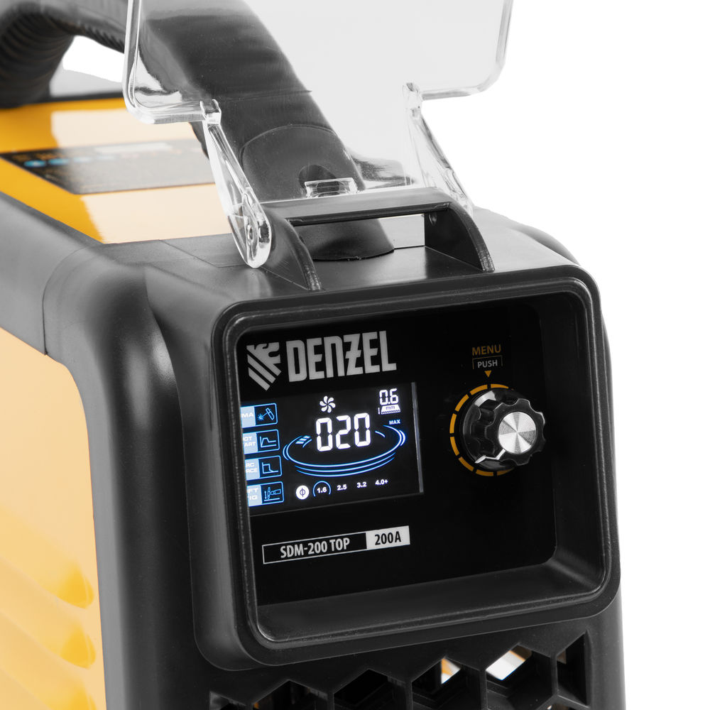 Аппарат инвертор. дуговой сварки SDM-200 Top, 200 А, ПВ 80% Denzel (94356)