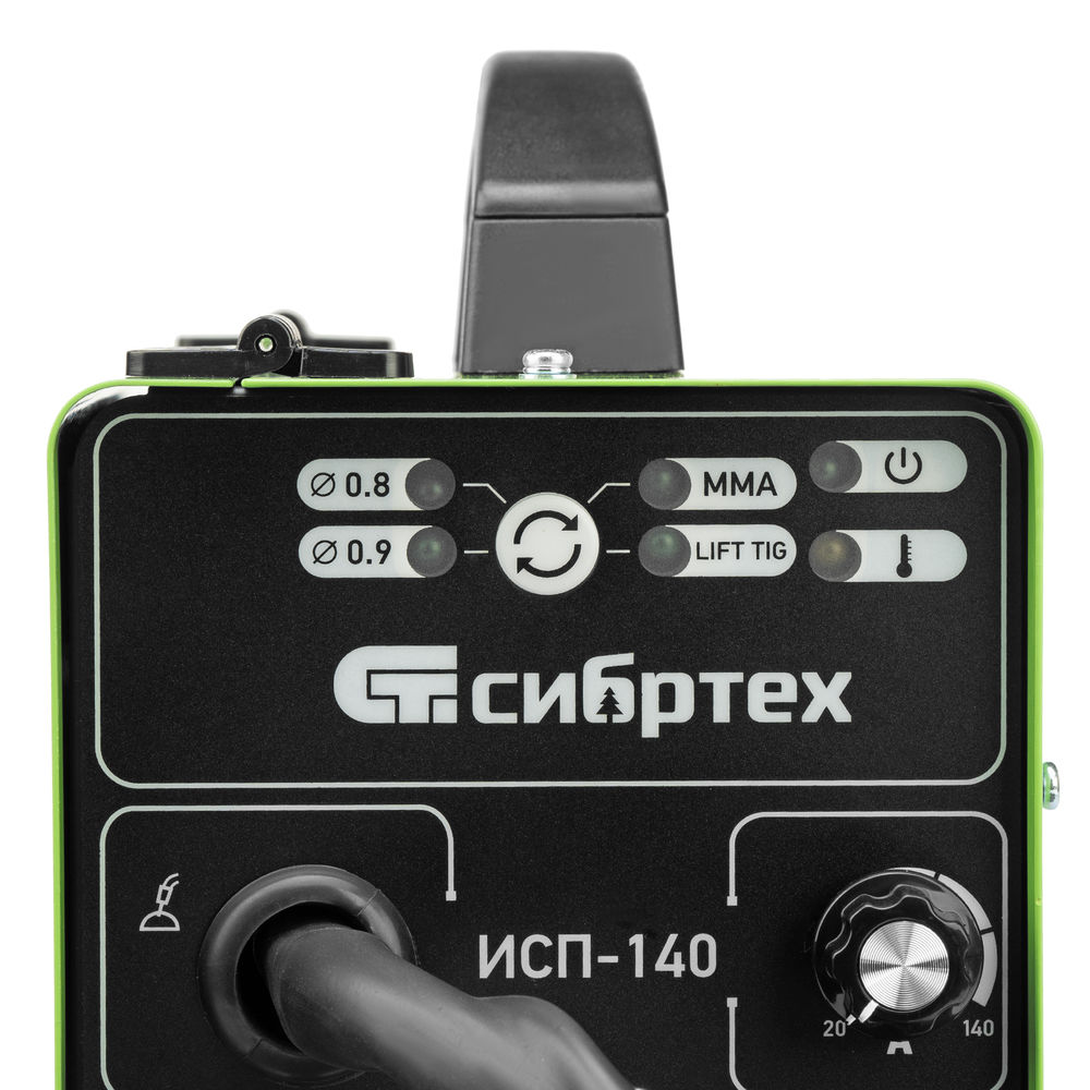 Аппарат инвертор. полуавтомат. сварки ИСП-140, 140 А, ПВ 60% Сибртех (94321)